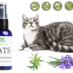 Spray antipulci fai da te per gatti, con ingredienti naturali come lavanda e rosmarino. Sicuro e cruelty-free.